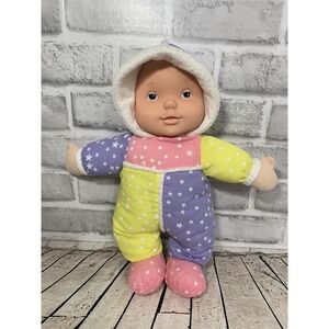 Goldberger Moonglow glow-in-the-dark pastel plush baby doll purple pink yellow